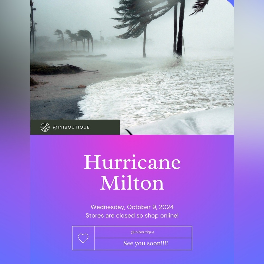Hurricane Helene Sale Event Poster
